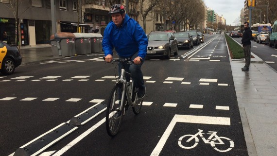 Nou carril bici del Paral·lel