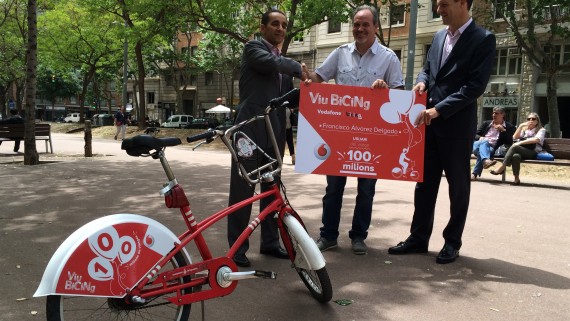Francisco Álvarez, que va fer el viatge 100 milions del bicing