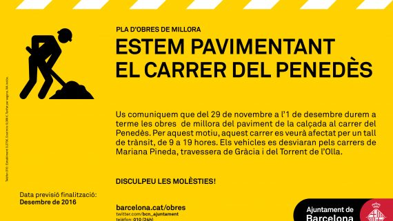 Pavimentació carrer del Penedès