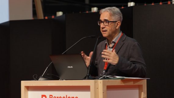 El regidor d'Habitatge, Josep Maria Montaner, a la jornada