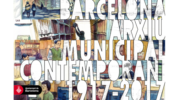 Postal Centenari AMCB. Zoel Forniés