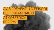 Avís contaminació per PM10