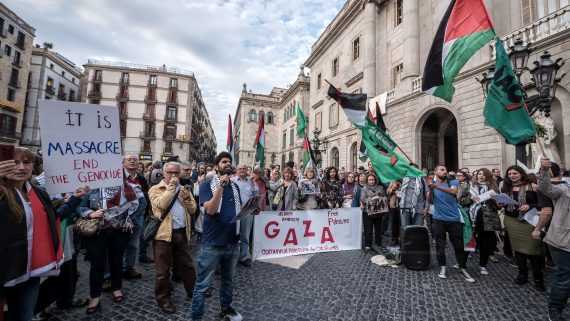 Concentració a Pça St. Jaume el 15/05/2018 Foto: Fotomovimiento