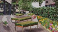 Futur hort al terrat de la residència geriàtrica Gran Via Parc.
