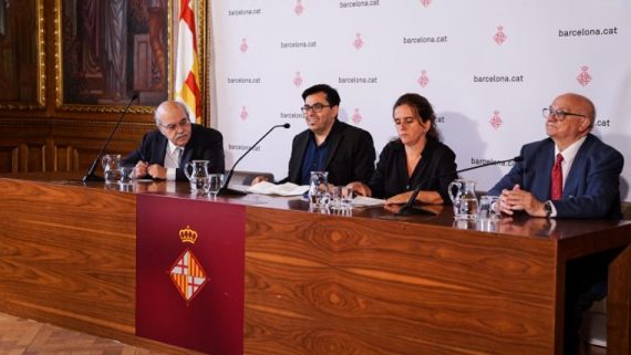 Presentació del premi Hipàtia a l'Ajuntament de Barcelona.