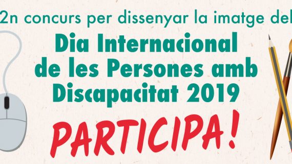 Cartell imatge del 2n Concurs per el dissney del Dia Internacional de les Persones amb Discapacitat
