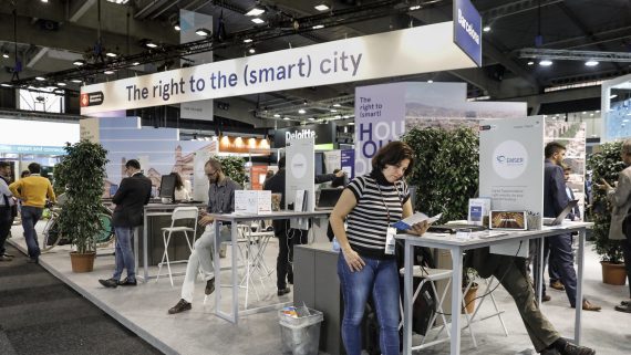 Estand de l'Ajuntament de Barcelona al SCEWC 2018.