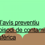 DESACTIVAT Avís preventiu contaminació PM10