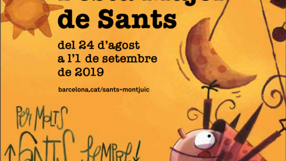 Fragment del Cartell de la Festa Major de Sants 2019