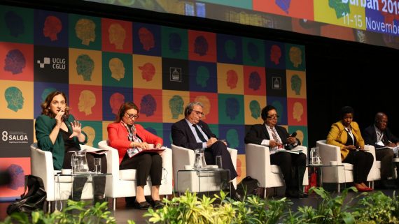 Ada Colau al congrés mundial de CGLU.
