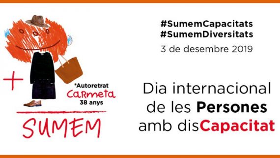 Imatge de la Carmeta pel Dia Internacional de les Persones amb Discapacitat 2019