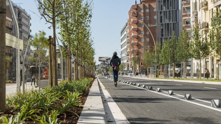 Tram remodelat de l'avinguda Meridiana