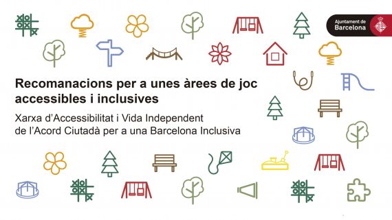Iconas vinculadas a les àreas de juego accesible y inclusivas