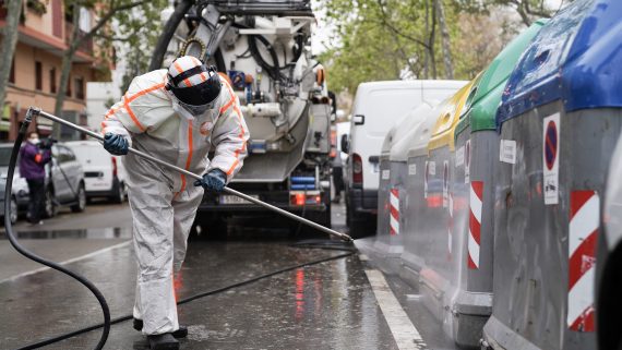 Servei de neteja de Barcelona, neteja, Barcelona, Covid-19, desinfecció, coronavirus