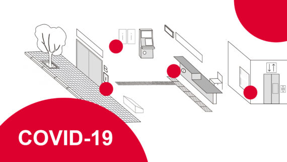 Dibujitos Banner con pictogramas sobre medidas de accesibilidad en los servicios