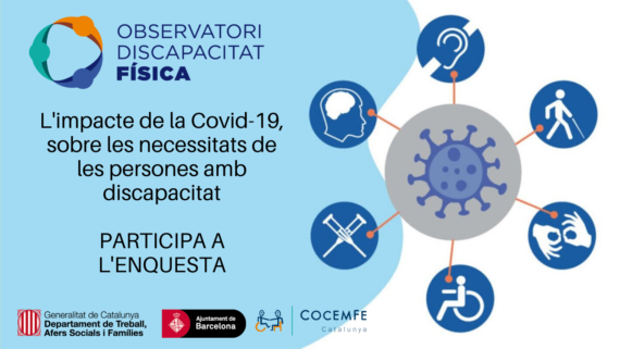 Estudi sobre les necessitats de les persones amb discapacitat i malalties cròniques arrel de la pandèmia.
