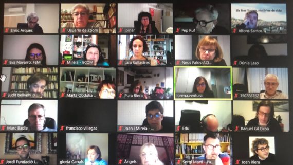La reunió va ser en format online a causa de la pandèmia.