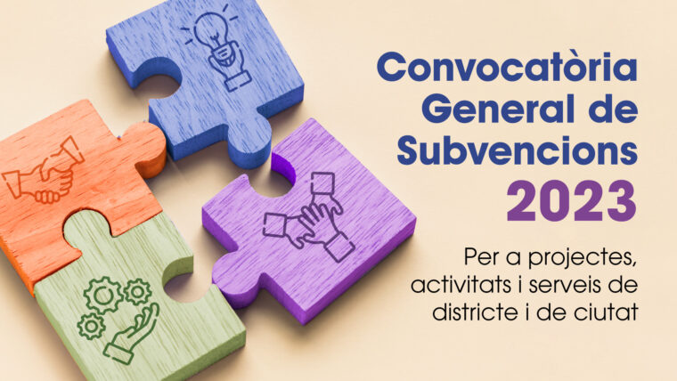 Convocatòria general de subvencions 2023