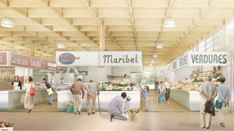 Render del Mercat provisional d’Horta