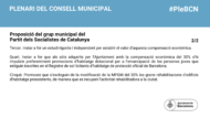 Proposició del PSC al Ple de març del 2023 (2 de 2)