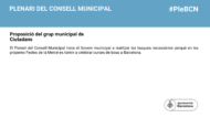 Proposició de Cs al Ple de març del 2023