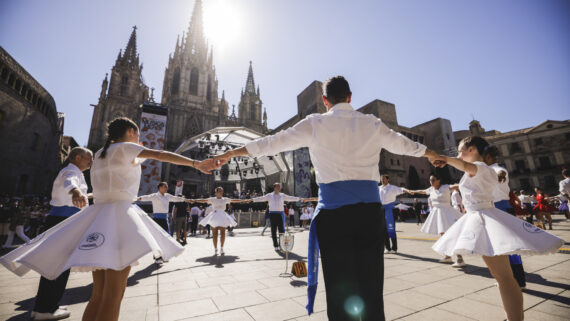 Sardanes a la plaça de la Catedral