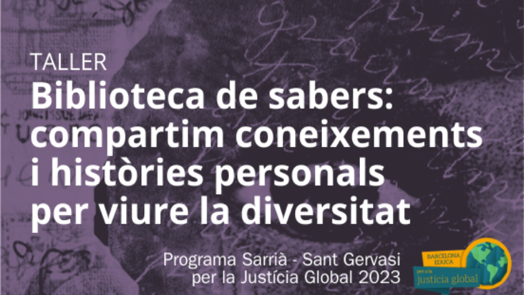 Biblioteca de sabers: compartim coneixements i històries personals per viure la diversitat