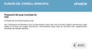 Proposició de VOX al Ple Octubre 2023