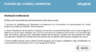 Primera Declaració Institucional al Ple Octubre 2023