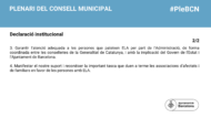 Segona Declaració Institucional al Ple Octubre 2023 2