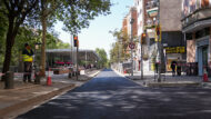 Nou paviment reciclat a la via Júlia (Nou Barris)