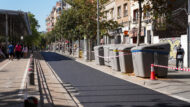 Nou paviment reciclat a la via Júlia (Nou Barris)