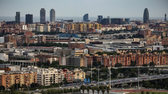 Imatge panoràmica de Barcelona