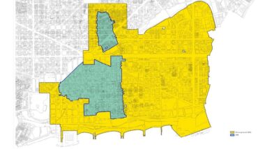 Mapa d'implementació del Pla d'Usos de Sant Martí