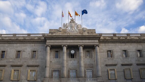 Façana de l'Ajuntament de Barcelona