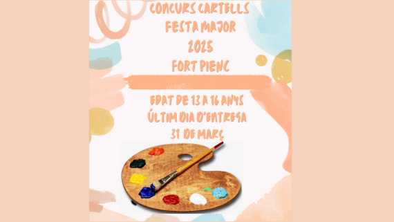 Concurs de cartells per a la Festa Major del Fort Pienc