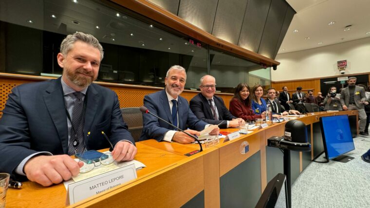 Jaume Collboni al Parlament Europeu.