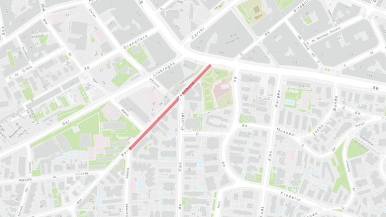 renovació voreres carrer de peris i mencheta, banda mar