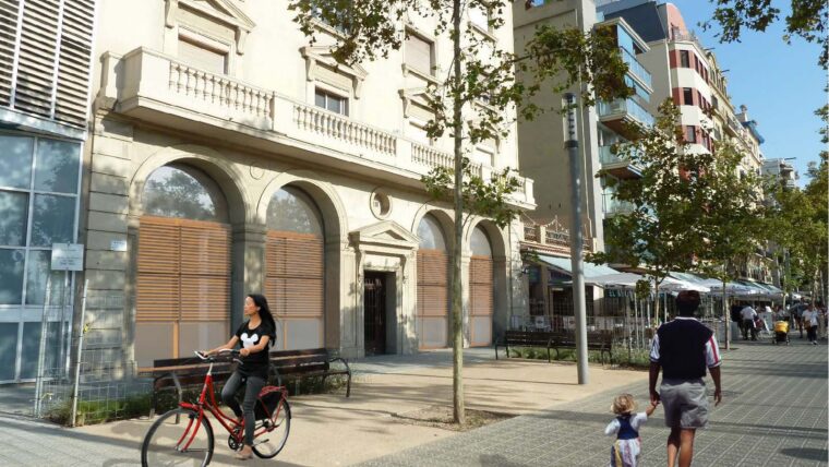 Render del futur local d'entitats de la Barceloneta, situat al passeig de Joan de Borbó, 44