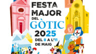 Fragment del cartell de la Festa Major del Gòtic 2025 (del 8 a l'11 de maig).
