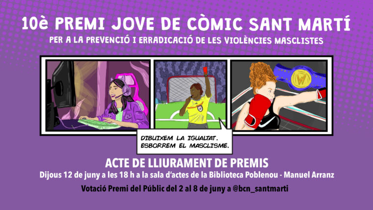 Premi Jove Còmic Sant Martí 2025. Acte de lliurament de premis