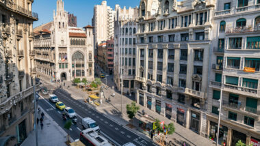 Vista de la nova via Laietana.