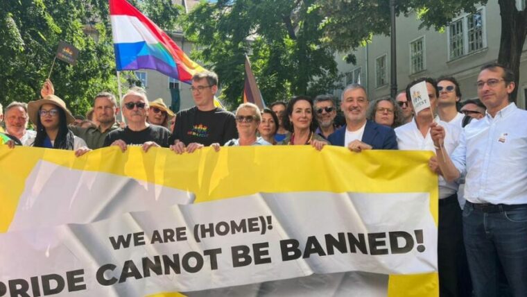 Marxa de l'Orgull a Budapest.