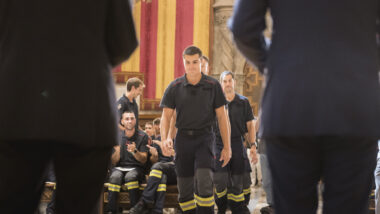 Acte de benvinguda a 60 nous bombers i bomberes