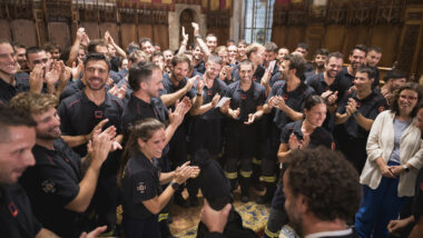 Acte de benvinguda a 60 nous bombers i bomberes