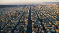 Plànol aeri de Barcelona