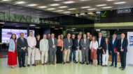 L'alcalde Jaume Collboni amb l'equip de la Barcelona Investment Office.