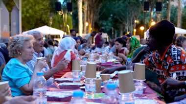 Sopar de Ramadà al districte de Sant Martí (2017)