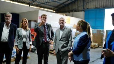 L&#039;alcalde visita el magatzem d&#039;UNRWA a Amman. Autora: Laura Guerrero.