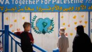 Pintada mural al centre d'UNRWA a Amman. Autora: Laura Guerrero.